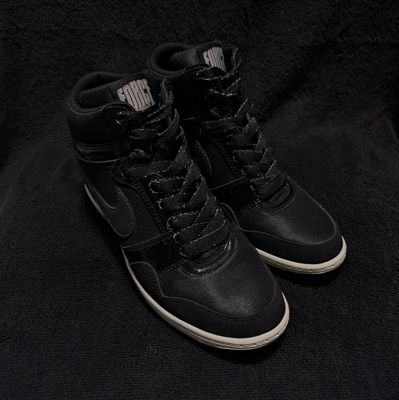 New Nike Force Sky High Top Hidden Wedge Sneakers - Picture 5 of 9